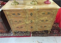 FRENCH PROVINCIAL THREE-DRAWER CHEST