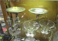 GROUPING OF STERLING SILVER SERVING ITEMS,