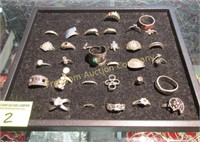GROUPING OF STERLING SILVER JEWELRY