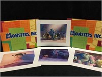 8 Packets of Monsters Inc. Lithographs