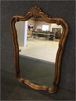 Beautiful Carved Oak Mirror