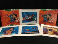 7 Packets of Lilo and Stitch Lithographs