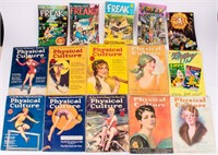 Lot of Vintage Comic Books Physical Culture Mag