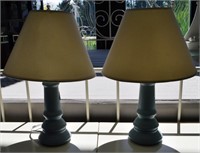 Pair of Small Blue Lamps