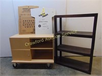 Rolling Cart and Shelves