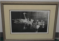 R. Bateman "Canadian Geese Family" Lithograph
