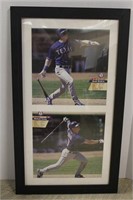 MICHAEL YOUNG TEXAS RANGERS FRAMED