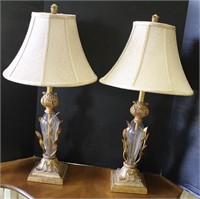 PAIR OF NICE TABLE LAMPS WITH SHADES