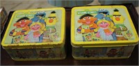 METAL SESAME STREET LUNCH BOXES