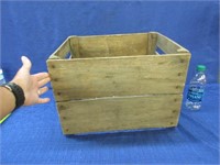 old wooden apple crate from the barn