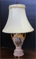 PAINTED URN STYLE LAMP