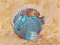MURANO ART GLASS STYLE FISH SCULPTURE