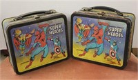 METAL MARVEL COMICS LUNCH BOXES