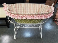 ANTIQUE FRENCH WIRE BABY / CRADLE BASSINET