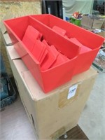 CHOICE OF BOXES OF STORAGE TRAYS