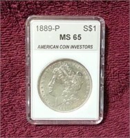 1889-P MS 65 MORGAN SILVER DOLLAR