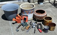 Gardening Lot - Planters and Tools