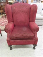ELLISVILLE MFG.MODERN WINGBACK CHAIR WITH BALL AND