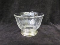 STERLING BASE DIVIDED RELISH DISH 3.5"T X 5"W