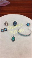 .925 and Sterling Turquoise and gemstone