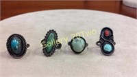 Selection of .925 and Sterling turquoise and