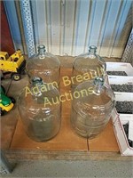 Vintage 5 gallon glass jugs