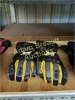 Ski-Doo leather snowmobile gloves, large