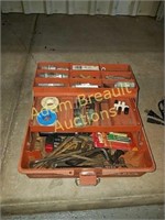 Blackhawk plastic tackle box, Allen wrenches