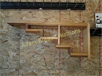 29 inch solid wood wall shelf