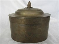 Vintage Brass Pot With Lid