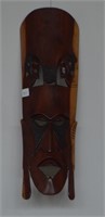 Pair Of Wood African Masks Lot