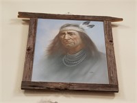 Native American Framed Painting
