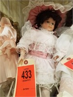 Antique Doll in Pink Dress