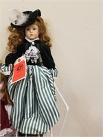 Antique Doll in Green Dress