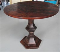 Vintage Solid Oak Dining Pedestal Table