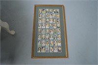 Vintage Framed Tobacco Cards Movie Stars