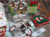 CHRISTMAS HOUSE, NOTE PADS, SHOWER CURTAIN RINGS