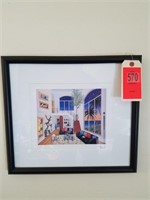 French "Interior with Three Matisse" Framed Print