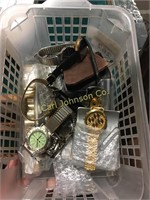 BOX W/ WATCHES, PARTS