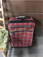 LARGE RICARDO TARTAN ROLLING SUITCASE