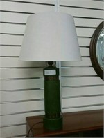 GREEN MID CENTURY STYLE TABLE LAMP, US WIRED