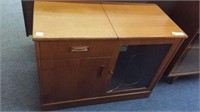 MID CENTURY G PLAN ENTERTAINMENT CABINET WITH CUT