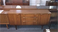 MID CENTURY S-FORM SIDEBOARD, 60"