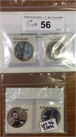 (4) CIVIL WAR COLORIZED KENNEDY HALF DOLLARS -