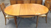 MID CENTURY G PLAN DINING TABLE WITH POP UP LEAF