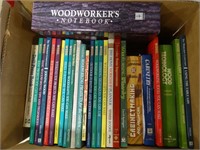 2 Boxes Woodworking Books & Magazines