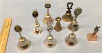 Lot of 9 collectors bells    (g 11)