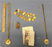 Lot of heavy chain jewelry, made with Philippine c