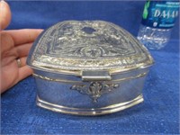 antique silver plated jewelry box - circa 1920