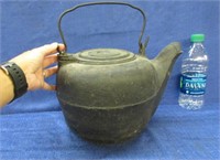 antique cast iron pot - black - for stove